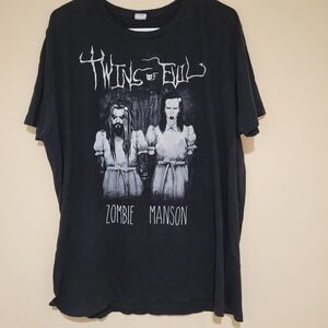 Twins of Evil Zombie Manson T Shirt‎ Rob Zombie Marilyn Manson Pacific XL/XG